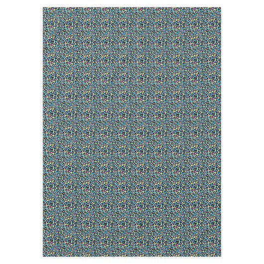 Neon Leopard Spots Muster Tischdecke (Vorderseite)