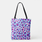 Neon-Leoparden-Druckmuster Tasche (Rückseite)