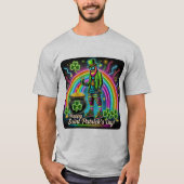 Neon Leprechaun Vibes: St. Patrick's Day T-Shirt (Vorderseite)