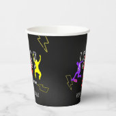 Neon Let's Jump Kids Colorful Birthday Party Pappbecher (Links)