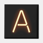 Neon Letter A Magnet (Vorne)