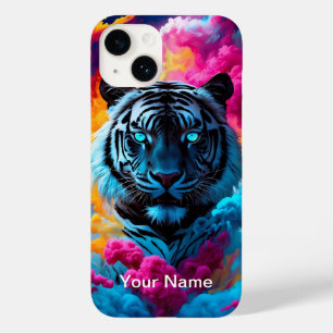 Neon leuchtender Tiger mystisch und ätherisch Case-Mate iPhone 14 Hülle