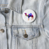 Neon-Leuchtendes Kamel-Kunstposter - Farbige Fanta Button (Beispiel)