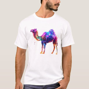 Neon-Leuchtendes Kamel-Kunstposter - Farbige Fanta T-Shirt