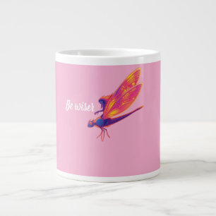 Neon-Libellen-Tasse – Ästhetische Natur-Transforma Jumbo-Tasse
