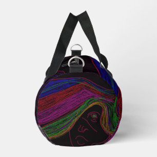 Neon-Lichterkette Silhouette-Duffel-Tasche Duffle Bag
