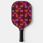 Neon Liebe Pickleball Schläger (Rückseite)
