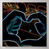 Neon Liebe Poster (Vorne)