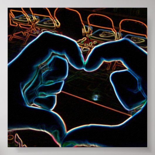 Neon Liebe Poster (Vorne)