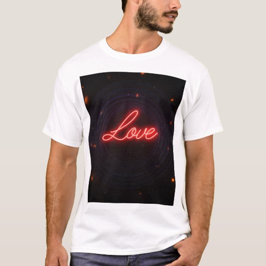 Neon Liebe Sign T-Shirt (Vorderseite)