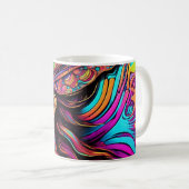 Neon Liebe Warrior #4 Kaffeetasse (VorderseiteRechts)