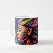 Neon Liebe Warrior #4 Kaffeetasse (Vorderseite Links)