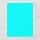 Neon light blue 00ffff postkarte (Vorderseite)