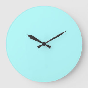 Neon Light Blue Beste Zusatzfarbe Große Wanduhr