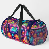 Neon Light Game Controller Duffle Bag (Rechte Ecke)