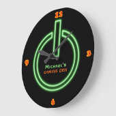 Neon Light GAMING DEN Personalized Power Sign Große Wanduhr (Winkel)