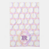 Neon Light Rings Monogram Küchentücher (Vertikal)