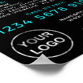 Neon Lightbulb, Elektrische Werbung Poster (Ecke)