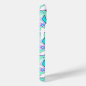 Neon Lightning Bolts & Stars Muster Case-Mate iPhone Hülle (Rückseite / Rechts)