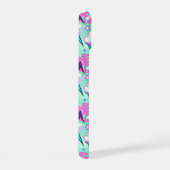 Neon Lightning Bolts & Stars Muster iPhone 15 Hülle (Rechte Seite)