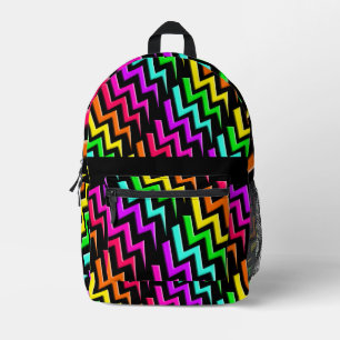 Neon Lightning Express Bedruckter Rucksack
