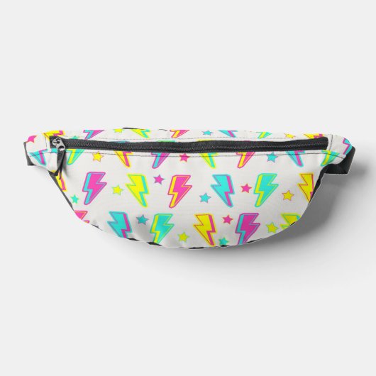 Neon Lightning Star Y2K Muster Bauchtasche (Ablage )