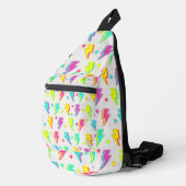 Neon Lightning Star Y2K Muster Crossbody Bag (Rechte Ecke)