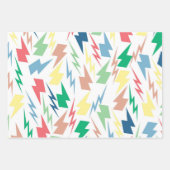 Neon Lightning Star Y2K Muster Geschenkpapier Set (Vorderseite 3)