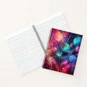 Neon Lights Alcohol Ink Deluxe Notizblock (Innenseite)