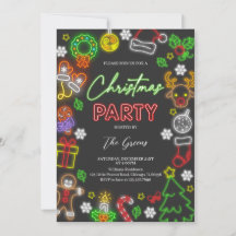 Neon Lights Christmas Party