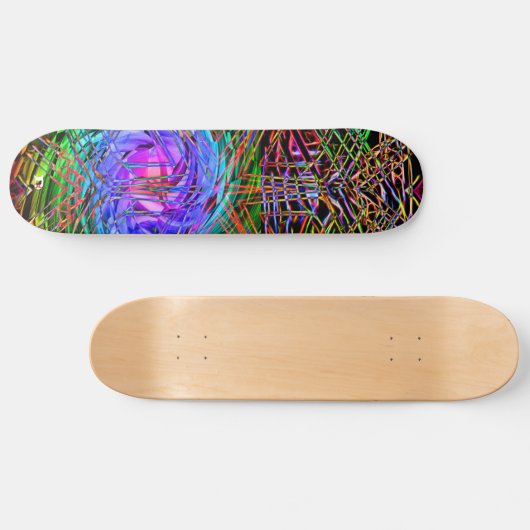 Neon Lights D Brand Skateboard (Horizontal)