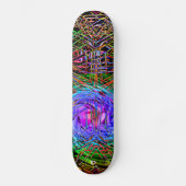Neon Lights D Brand Skateboard (Vorderseite)