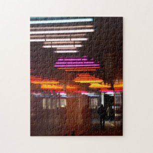 Neon Lights, Knightsbridge, London, England Puzzle