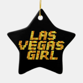 Neon Lights - Las Vegas Girl Keramikornament