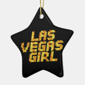 Neon Lights - Las Vegas Girl Keramikornament (Links)