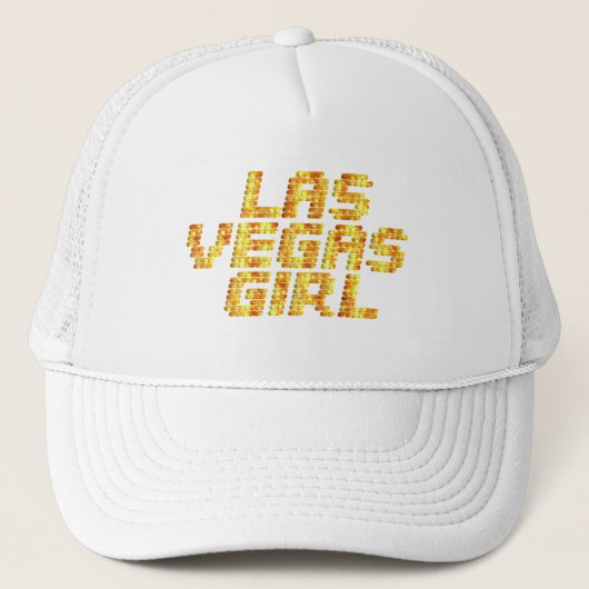 Neon Lights - Las Vegas Girl Truckerkappe (Vorderseite)