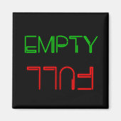 Neon Lights Leere oder Vollspülung Magnet (Vorne)