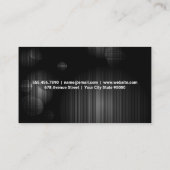 Neon Lights | Mauer Visitenkarte (Rückseite)