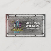 Neon Lights | Mauer Visitenkarte (Vorderseite)