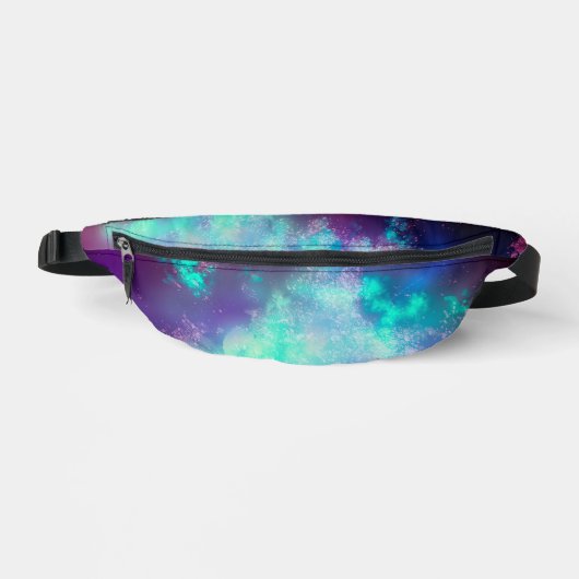 Neon Lights Night Sky Bauchtasche (Vorderseite)