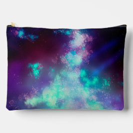 Neon Lights Night Sky Zubehörtasche