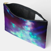 Neon Lights Night Sky Zubehörtasche (Offen)