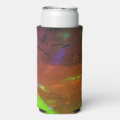 neon lights on cracked rock surface selters dosenkühler (Seltzer Rückseite)