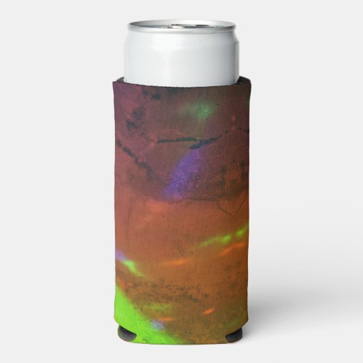 neon lights on cracked rock surface selters dosenkühler (Seltzer Vorderseite)