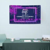 Neon Lights Palm Beach Night Party Geburtstag Banner (Messeveranstaltung)