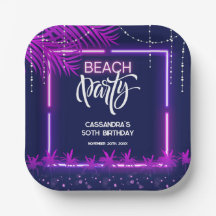 Neon Lights Palm Beach Night Party Geburtstag