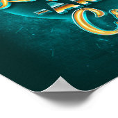 Neon Lights Square Poster (24x24) (Ecke)