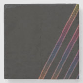 Neon Lights Steinuntersetzer (Vorderseite)