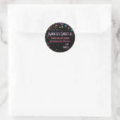 Neon Lights Sweet 16 Club Gastgeschenk Sticker (Tasche)