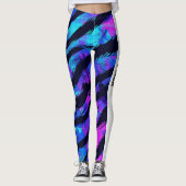 Neon Lila Animal GRL Power Leggings (Vorderseite)